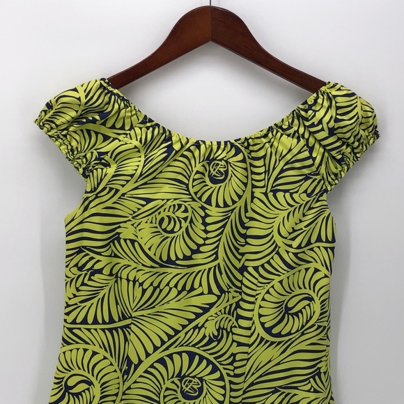 CK Bradley NY Silk Pago Pago Off Shoulder Dress 2 - Picture 4 of 7